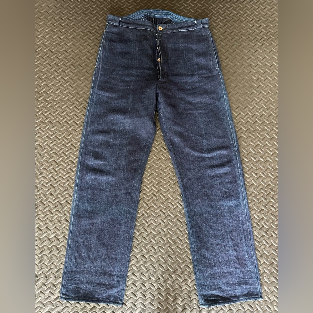 MISTER FREEDOM Le Valseur - Indigo HBT Trousers Pants Size 34 Made in Japan Mint